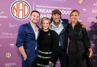(L-R) Daniel Durant, Marlee Matlin, Troy Kotsur and Siân Heder attend the 2023 NAD Breakthrough Awards Gala presented by the National Association of the Deaf at Audrey Irmas Pavilion on October 25, 2023 in Los Angeles, California | Image via: Getty